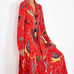 Farm Rio Red Carnival Maxi Dress